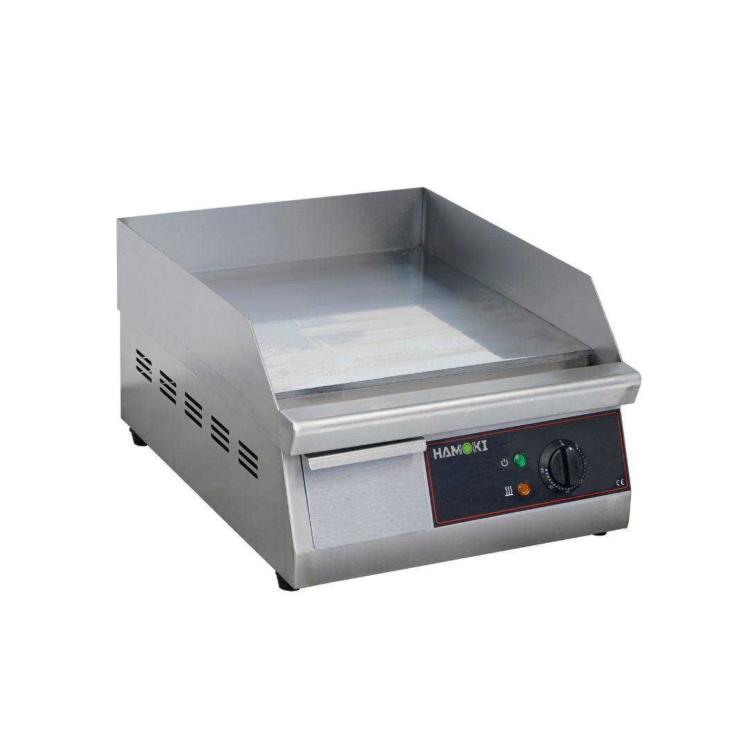 Electric Countertop Griddle with Chrome Plate 40cm 3kW