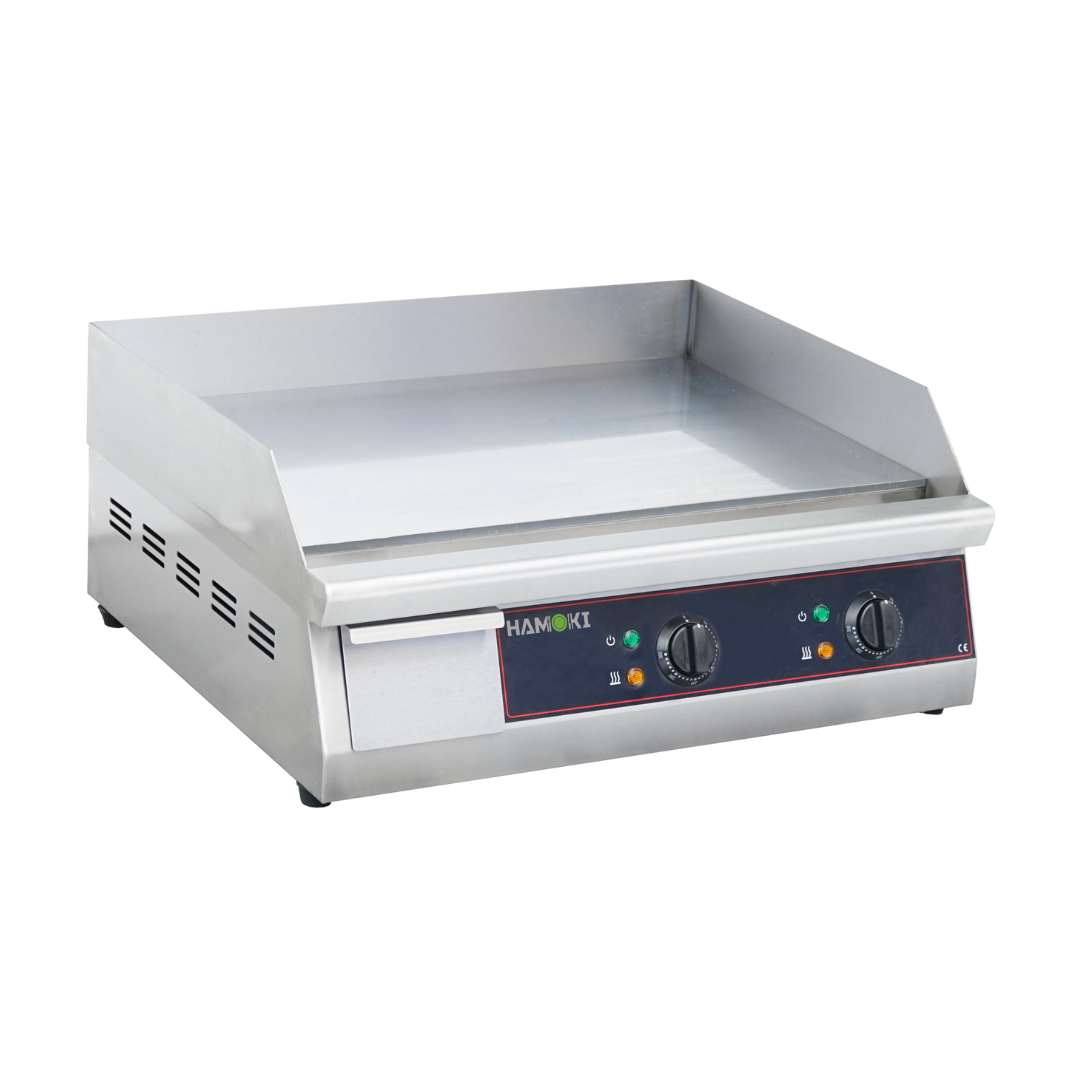 Electric Countertop Griddle with Chrome Plate 61cm 3+3kW