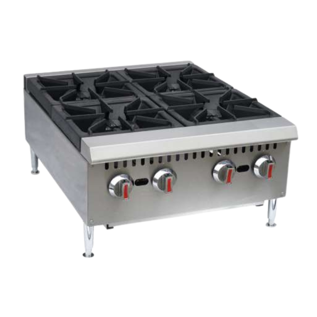 Countertop Gas Hotplate Cooker 4 burners 28kW (GHP-4L)