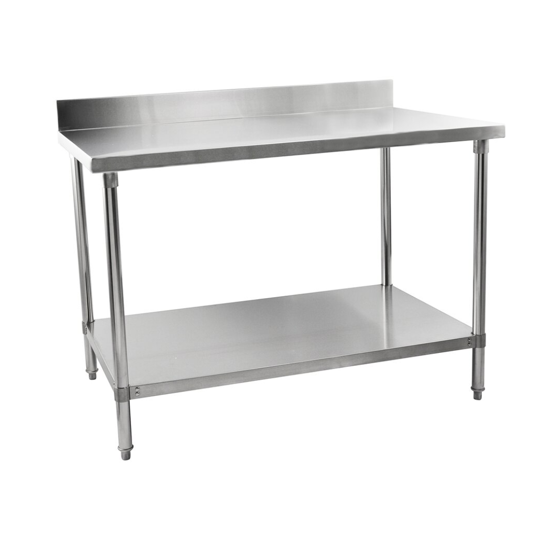 Stainless Steel Work Table 1800mm with 100mm Rear Upstand Bottom Shelf (IMT-186B)