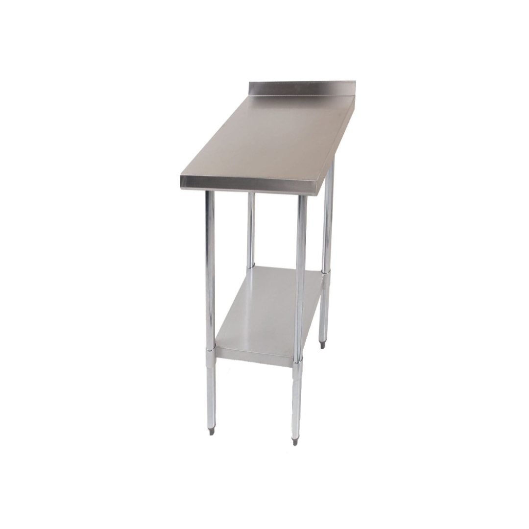 Stainless Steel Work Table 300mm with 100mm Rear Upstand Bottom Shelf (IMT-036B)