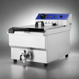 Single tank Countertop Electric Fryer 8L 3kW with Tap