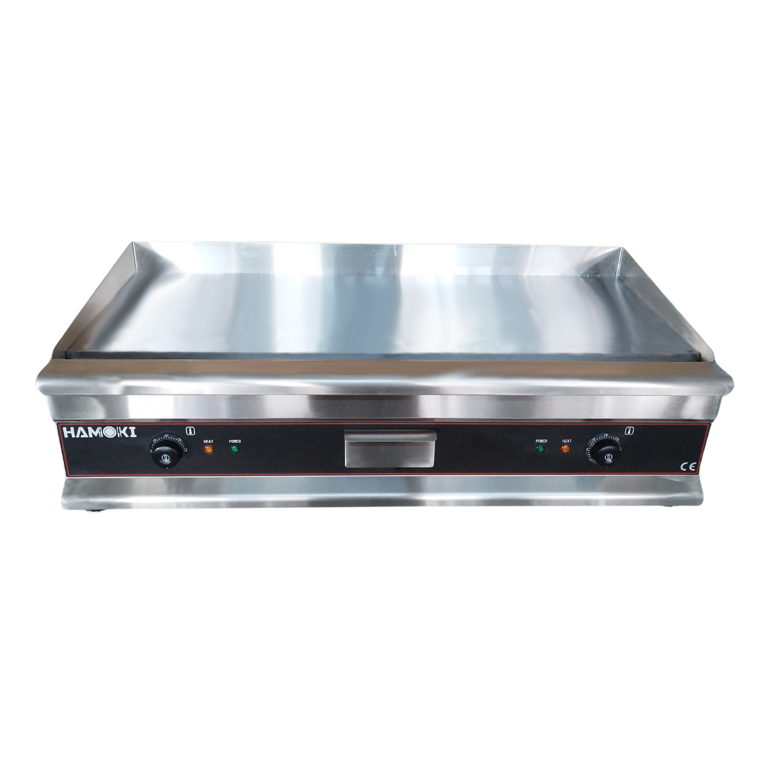 Electric Countertop Griddle with Chrome Plate 100cm 3+3kW