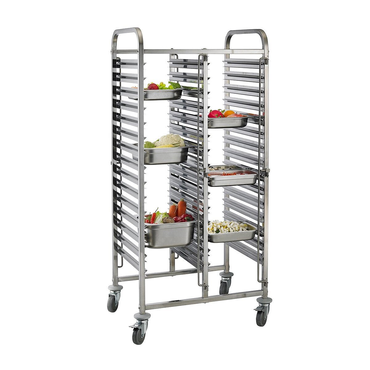 Rack Trolley 2x15 Shelves for Baking Trays GN Pan 1/1