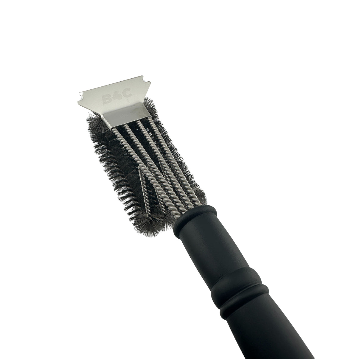 B4C Grill Cleaner Brush with Metal Scraper 304 Stainless Steel 450mm (BB-S04)