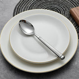 Dine Table Spoon Stainless Steel Roman Column Style