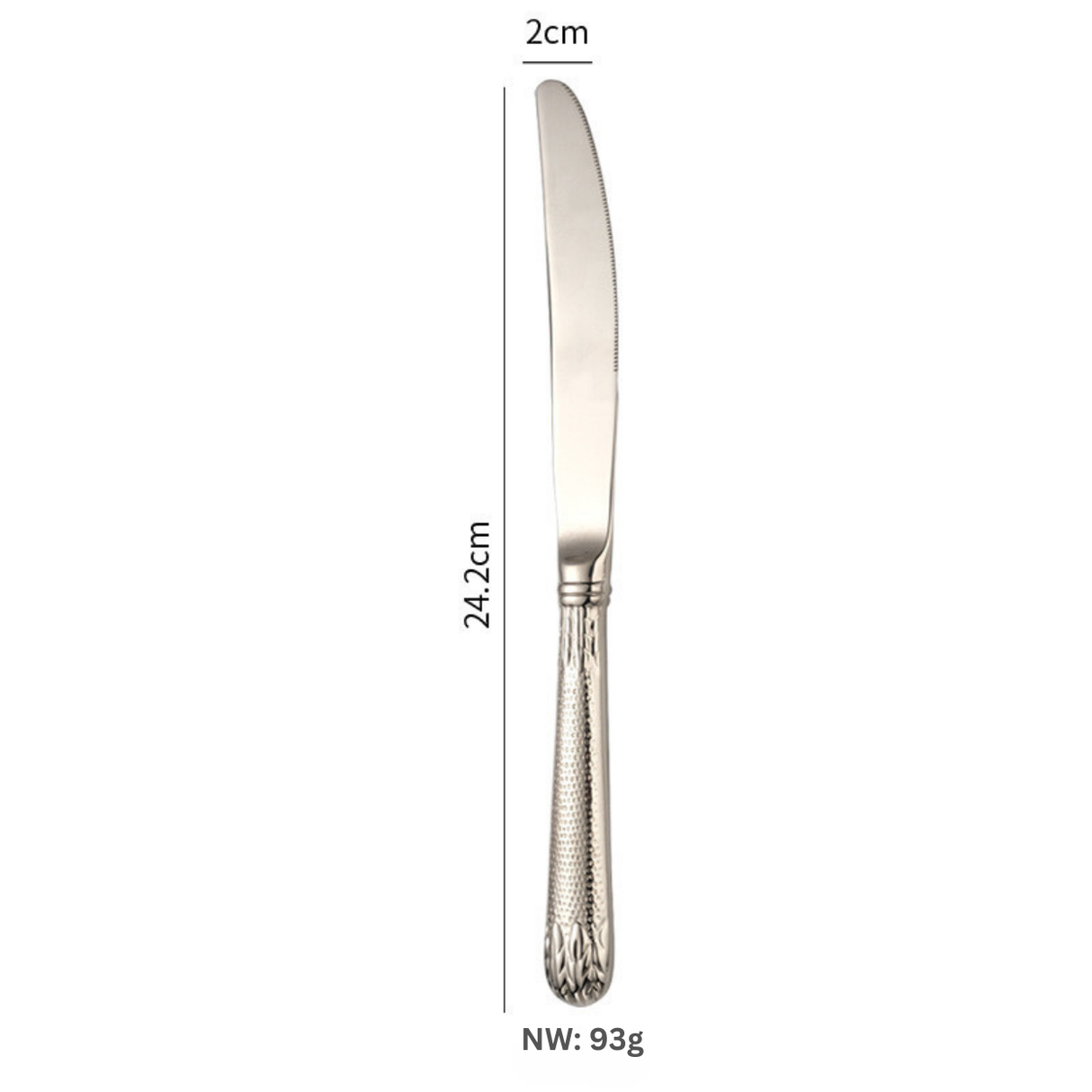 Dine Table Knife Stainless Steel Ears Style-Hollow