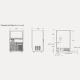 Commercial Ice Cube Machine 36kg/24Hr (HAM-36K)